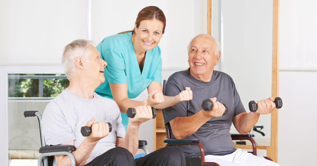 Professional caregivers providing respite care
